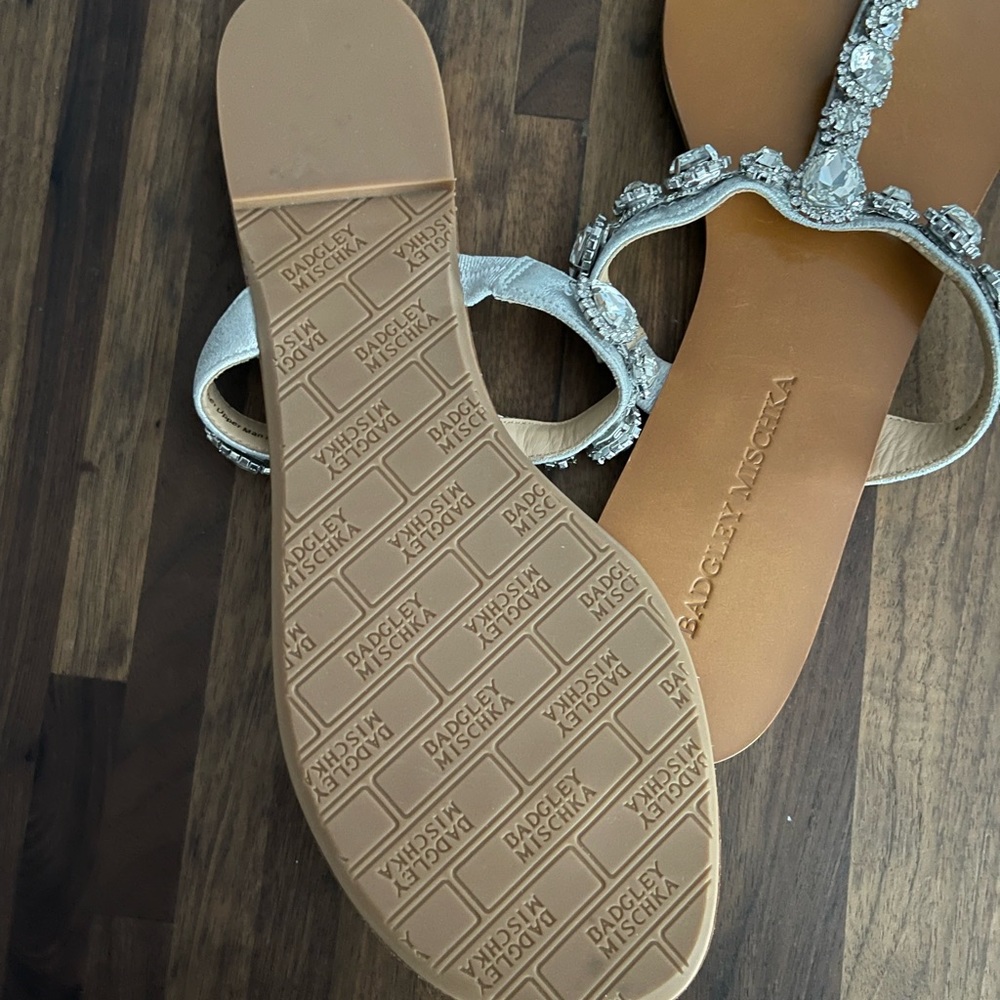 Badgley Mischika rhinestone sandals. Excellent condition-Never Worn
